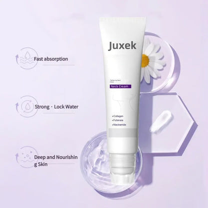 Juxek Neck Firming Cream Reduces Wrinkles and Double Chin,Five Rollers for All Around Massage