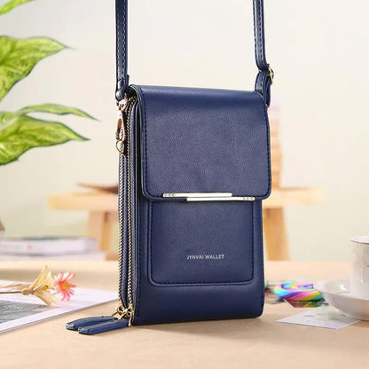 2026 Trendy Minimalist Elegant Women's Touchscreen Crossbody Phone Wallet