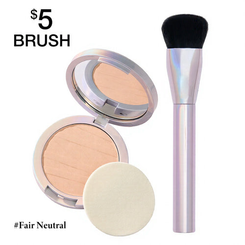 Powder foundation & brush duo - medium coverage