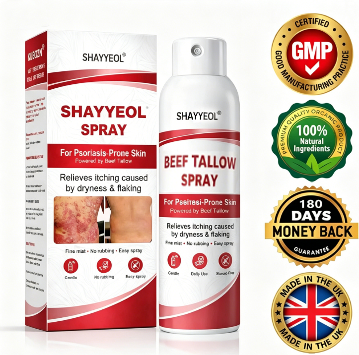 Beef Tallow Spray — Soothe & Repair Psoriasis Skin Fast | No-Rub ✨