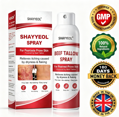 Beef Tallow Spray — Soothe & Repair Psoriasis Skin Fast | No-Rub ✨
