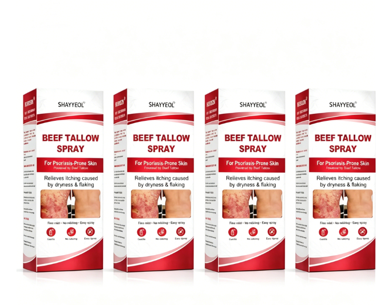 Beef Tallow Spray — Soothe & Repair Psoriasis Skin Fast | No-Rub ✨