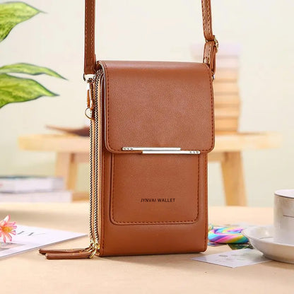 2026 Trendy Minimalist Elegant Women's Touchscreen Crossbody Phone Wallet