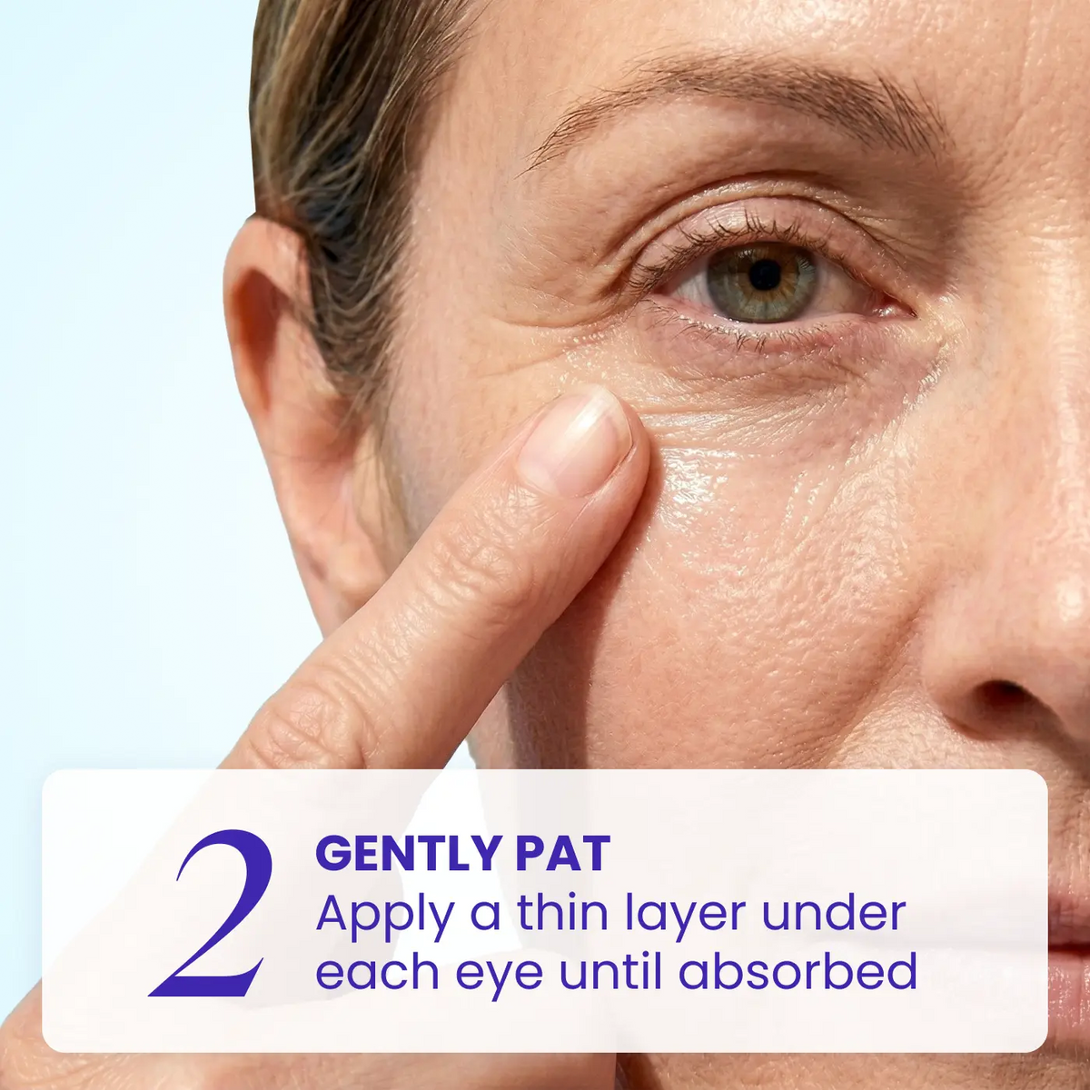 Step 2 gently pat