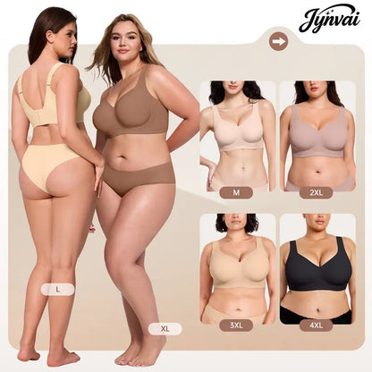 Womens Jelly Bras Full Coverage Wireless Supportive Bra