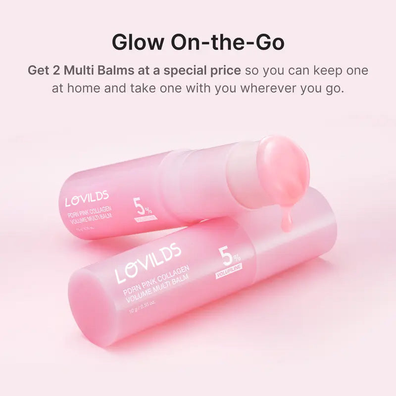 PDRN Pink Collagen Volume Multi Balm | All In One Volufiline, PDRN, NAD Stick for Youthful-Looking