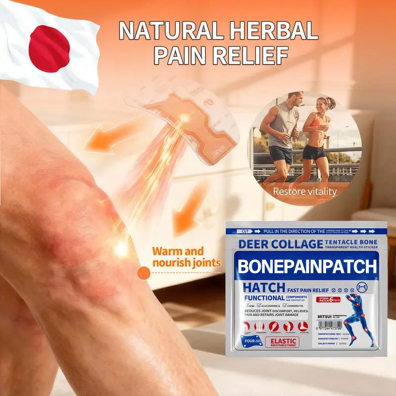 BonePainPatch Thermal Patches 6 Patches Bag for Bone Pain Relief & Muscle Recovery Balm Therapeutic Healing Therapy Healthcare Wellness Treatment