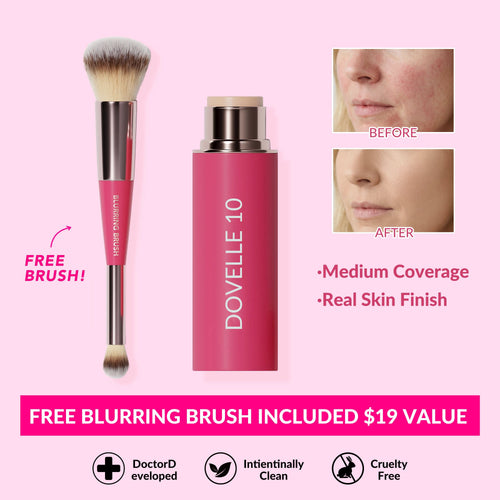 Final 6 hours 70% off:🌸 Peptide Blur Stick Foundation with Brush