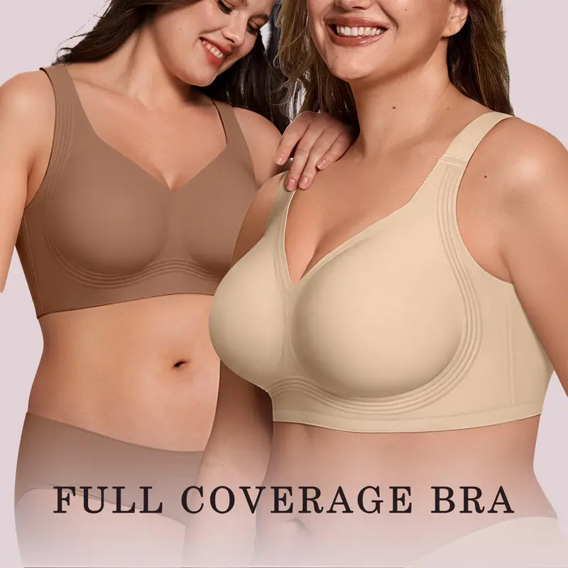 Womens Jelly Bras Full Coverage Wireless Supportive Bra